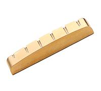 MUELODSIC Professional Brass String Instrument Bridge Nut for Electric Guitar Lightweight Upper Nut with Smooth Design Easy to Install Replacement Accessory for Better Tone and Noise