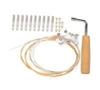 MUELODSIC Professional Lyre Harp String with Tuning Pegs and Nail Wrench Standard Tension Strings for Precise Sound and Reliable Fixing for Lyre Harp Maintenance and Tuning