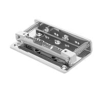 MUELODSIC Professional Silver Mandolin Bridge Tailpiece Replacement Metal Instrument Accessory for Precise Tuning and Enhanced Sound Dynamics Easy Installation String Mandolins