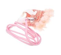 MUELODSIC Rabbit Harness and Decorative Dress Set for Dwarf and Lop-eared Rabbits Small Size s Orange Bunny Costume Suitable for Young and Pet Accessories