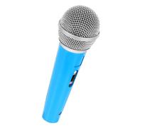 MUELODSIC Realistic Fake Microphone Prop Compact Lightweight Design for Stage Performances Interviews and Pretend Play with Authentic Look Eye-catching Blue Mini Mic Model