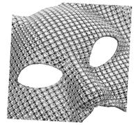 MUELODSIC Realistic Leopard with Rhinestones Breathable Half Face Animal Mask for Costume Parties Masquerade Balls and Stage Performances Comfortable and Easy to Wear