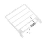 MUELODSIC Replaceable Birdcage Door Spring with J Clips Bird Cage Entrance Door Replacement Part Bird Cage Accessory for Parrot