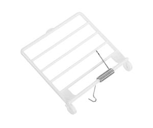 MUELODSIC Replaceable Birdcage Door Spring with J Clips Bird Cage Entrance Door Replacement Part Bird Cage Accessory for Parrot