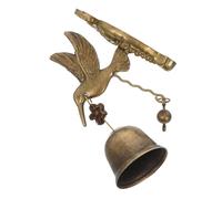 MUELODSIC Retro Animal Wind Chime Copper Doorbell with Clear Soothing Chimes Vintage Hummingbird Metal Bell Hanging Decoration for Outdoor Garden Patio Wall Decor
