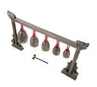 MUELODSIC Retro Chinese Bells Handbells Vintage Bells Indoor Teaching Simulation for Ringing Chime Musical Instrument