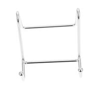 MUELODSIC Silver Electroplated Iron Display Stand Multi Functional Plate and Book Holder Rack Compact Simple Show Rack for Kitchen Office Banquet and Collections