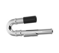 MUELODSIC Silver Flute Head Elbow Pipe Metal Wind Instrument Accessory for Music Performance and Manual Playing