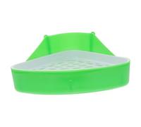 MUELODSIC Small Animal Corner Litter Box Pet Toilet Trainer for Hamster Guinea Pig Ferret Gerbil Chinchilla Potty with Mesh Filter Base Compact Design for Indoor Use