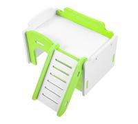 MUELODSIC Small Animal Hideout House for Hamsters and Guinea Pigs Bite-resistant PVC Cage Hideaway with Comfortable Resting and Playing Space Easy to Clean and Wear-resistant Pet Habitat