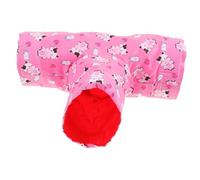 MUELODSIC Small Animals Tunnel Hideout Hamster Tunnel with Three-way Design Cozy Guinea Pig Nest for Sleeping and Playing Safe Warm Pet Shelter