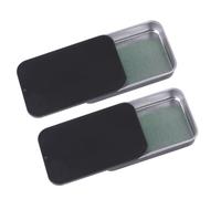 MUELODSIC Small Iron Bird Snack Box with Push-pull Sliding Lid 2pcs Set for Outdoor Bird Feeding and Training Compact Metal Food Storage Case