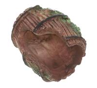 MUELODSIC Small Spider Terrarium Hideout with Ventilated Cave for Safe Reptile Hiding Turtle Basking Platform and Bearded Dragon Retreat Snake Tank Decor and Axolotl Accessories