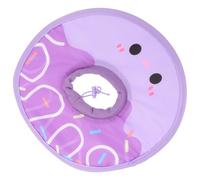 MUELODSIC Soft Adjustable Elizabethan Pet Collar for Cats and Dogs Protective Donut Cone with Anti-licking and Biting Function Comfortable Neck Protector for Post-surgery Healing