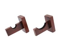 MUELODSIC Solid Wood Baseball Stick Stand Wall Bat Softball Display Mount Holder Rack Case Bamboo Brown