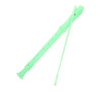 MUELODSIC Soprano Recorder Flute for Beginners with Cleaning Rod for School Bands Classical Music Light Green Quality Material Suitable for All Ages