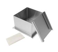 MUELODSIC Stainless Steel Tofu Mold and Press for Homemade Soybean Curd Compact DIY Tofu Maker with Smooth Edges Lightweight Reusable for Vegan Cooking at Home