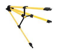 MUELODSIC Steel Spirit Level Tripod with Level Vial and Strong Support Adjustable Height 1.2m Yellow Tripod and Surveying Applications