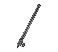 MUELODSIC Telescopic Boom Pole Microphone Arm 3/8 Inch Screw Head Adapter Solid Construction Easy to Operate Iron Black for Live Streaming