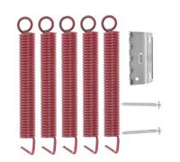 MUELODSIC Tension Springs for Tremolo Bridge Vintage Claw Kit with Screws for Electric Guitar Compatible with Vintage and Modern Tremolo Systems Red Springs for Stable Arm Tension and Noise