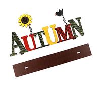 MUELODSIC Thanksgiving Wooden Letter Ornament Rustic Hollow Carved Decorative Prop for Autumn Party Home Dining Decor Stylish Thanksgiving Decor Gift