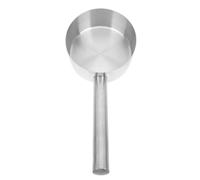 MUELODSIC Thickened Stainless Steel Water Scoop with Long Ergonomic Handle Kitchen Ladle for Watering Plants and Soup Serving Comfortable Grip Household Water Ladle Practical Cooking Utensil