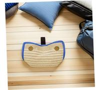 MUELODSIC Tough Jute Dog Tug Pillow with Handles for Bite Strength Training Interactive Biting for Small Medium Dogs and Puppies for Aggression and Attack Skill Development