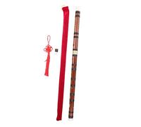 MUELODSIC Traditional Chinese Bamboo Flute Dizi in for Beginners and Students, Portable 2pcs Bamboo Wind Instrument Copper Plug, Suitable for Adults and Introductory Folk Music