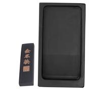 MUELODSIC Traditional Chinese Calligraphy Inkstone with Ink Stick Compact Inkslab for Drawing and Writing Retro Color Preserved Grinding Inkstone for Students Teachers and Painting