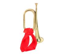 MUELODSIC Traditional Copper Alloy Bugle Trumpet Instrument with Crisp Sound Polished Surface for Comfortable Play Easy to Blow Military Style Horn for Beginners and Band Use