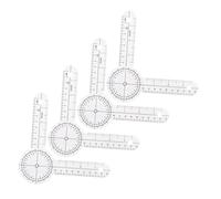 MUELODSIC Transparent Orthopedic Goniometer Protractor for Accurate Body Angle Measurement PVC Medical Measuring Tool for Physical Therapy and Joint Assessment