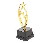 MUELODSIC Trophy Cup for Sports Meeting Supply Decorative Childrens Award with Statue Design Stable Base for DIY Nameplate for Team Competitions and Party Prizes