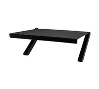 MUELODSIC Tv Screen Storage Bracket Black Sturdy Rust-resistant Monitor Shelf for Home Easy Install Wall-mounted Screen Storage Rack for Tv Box and Router Organization