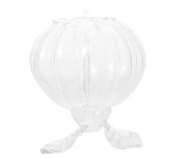 MUELODSIC Vampire Wine Glass with Built-in Straw Curved Handle Cocktail Glass for Halloween Party Barware Pumpkin Shape Juice Cup Glossy Finish Easy to Clean
