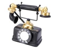 MUELODSIC Vintage Antique Telephone Ornaments for Home Desk Decoration Creative Retro Phone Model Adornment for Cafe Bar Store Nostalgic Craft Ornamental Color Assorted Style