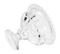 MUELODSIC Vintage European Glass Ice Cream Bowls with Footed Embossed Design Transparent Dessert Display Cups for Pudding Trifle Cold Drinks for Parties and Summer Refreshment