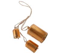 MUELODSIC Vintage Metal Cow Bell Rustic Hanging Ornament with Retro Finish Decorative Wind Chime Pendant for Home Crafting and Country Style Accent