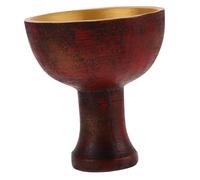 MUELODSIC Vintage Resin Holy Cup Decor Sacrifice Tool Religious Chalice Prop for Worship Energy Gathering Ornament with Delicate Craftsmanship and Retro Style Home Decoration