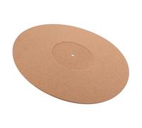 MUELODSIC Vinyl Record Mat Cork Turntable Mat Anti-static Protective Pad 297mm Diameter 3mm Thickness Groove for Record Player Accessories