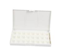 MUELODSIC Watercolor Paint Storage Box Plastic Pigment Organizer for Acrylic Watercolor Gouache Painting Tools Portable Palette for Art Students and Artists