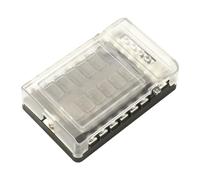 MUELODSIC Way Inline Fuse Holder with LED Warning Indicator and Transparent Cover Automotive and Fuse Box for Cars Trucks Yachts Power Distribution Compact and Flame Resistant Design