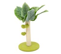 MUELODSIC Wear Resistant Cat Scratching Post with Thick Sisal Pole Indoor Cat Climbing Tree for Kittens Stable with Playful Spring Ball Safe Material Kitten Activity Scratcher in