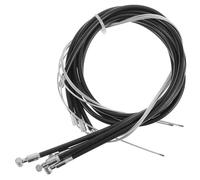 MUELODSIC Wheelchair Brake String Brake Lines Replacement 4pcs Black Steel Plastic Emergency Wheelchair Brake Accessories