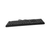 MUELODSIC Wired USB Full Size Computer Keyboard with Arabic Letters, Numeric Keypad, Compatible for Laptop and Desktop Office Use, Wired Keyboard for Gaming and Office Work