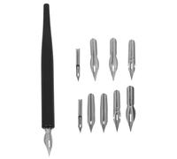 MUELODSIC Wooden Dip Pen Set with Replaceable Nibs for Sketching and Calligraphy Fine Ink Flow High Durability Multiple for Artists Illustrators and Comic Drawing