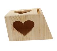 MUELODSIC Wooden Rabbit Food Feeder Rack Double Grid Multifunctional Hay Holder for Small Pets Safe Construction Easy to Clean Suitable for Garden and Indoor Use