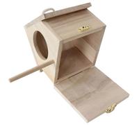 MUELODSIC Wooden Small Bird Nesting Box Hanging Birdhouse for Outdoors Bluebirds House Feeder for Garden Premium Smooth Touch Wood Compact Decorative Wild Bird Feeder for Balcony and Patio