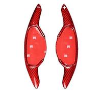 MUEOSI 1Pair Carbon Fiber Auto Steering Wheel Shift Paddle Shifter Extension, for Nissan, for Teana, for Altima 2019 2020 Car Interior Accessories Car Paddle Shifters(Red)