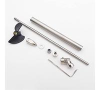 MUEOSI 1PC 4mm Drive Shaft Straight Shaft Sleeve 38mm Propeller Joint Assemble Kit, For RC Boat Speed Boat, for Vee Oral MONO Marine Boat Drive Shaft(L10cm Coupler 3.18mm)