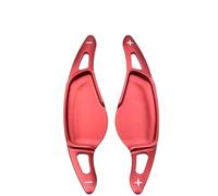 MUEOSI 2Pcs Aluminium Steering Wheel Extension Paddle Shift Trim, for BMW, 5 Series G30 G38 7 G11 G12 X3 G01 X4 G02 M5 F90 2017 2018 Car Paddle Shifters(Black Red)